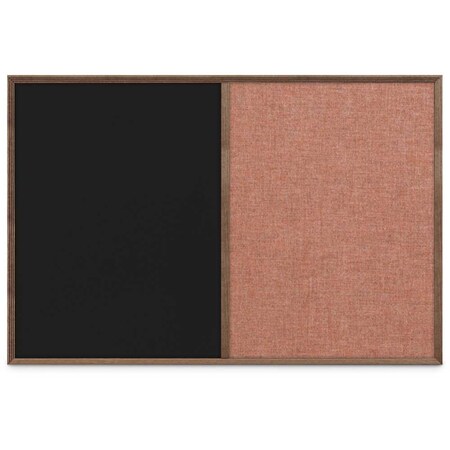 United Visual Products Slim Style Indoor Enclosed Corkboard, 24 UV502SC-GOLD-APRICOT